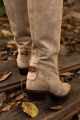  Boots in cozy light-beige suede | Фото 5