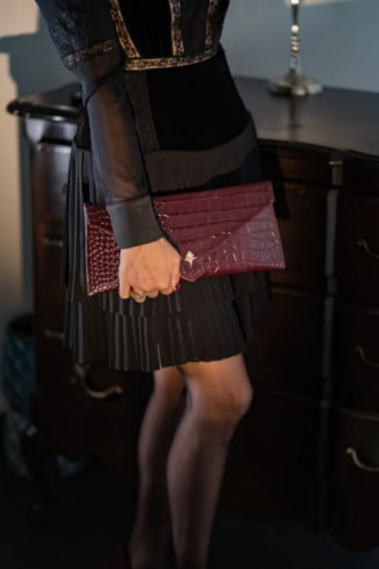 CLUTCH POSH BURGUNDY | Image 2