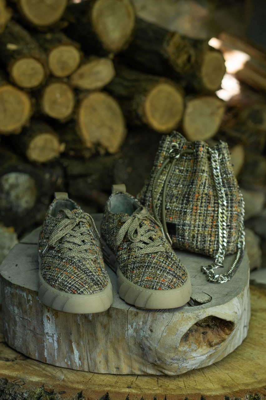sneakers TWEED cappuccino | Image 3