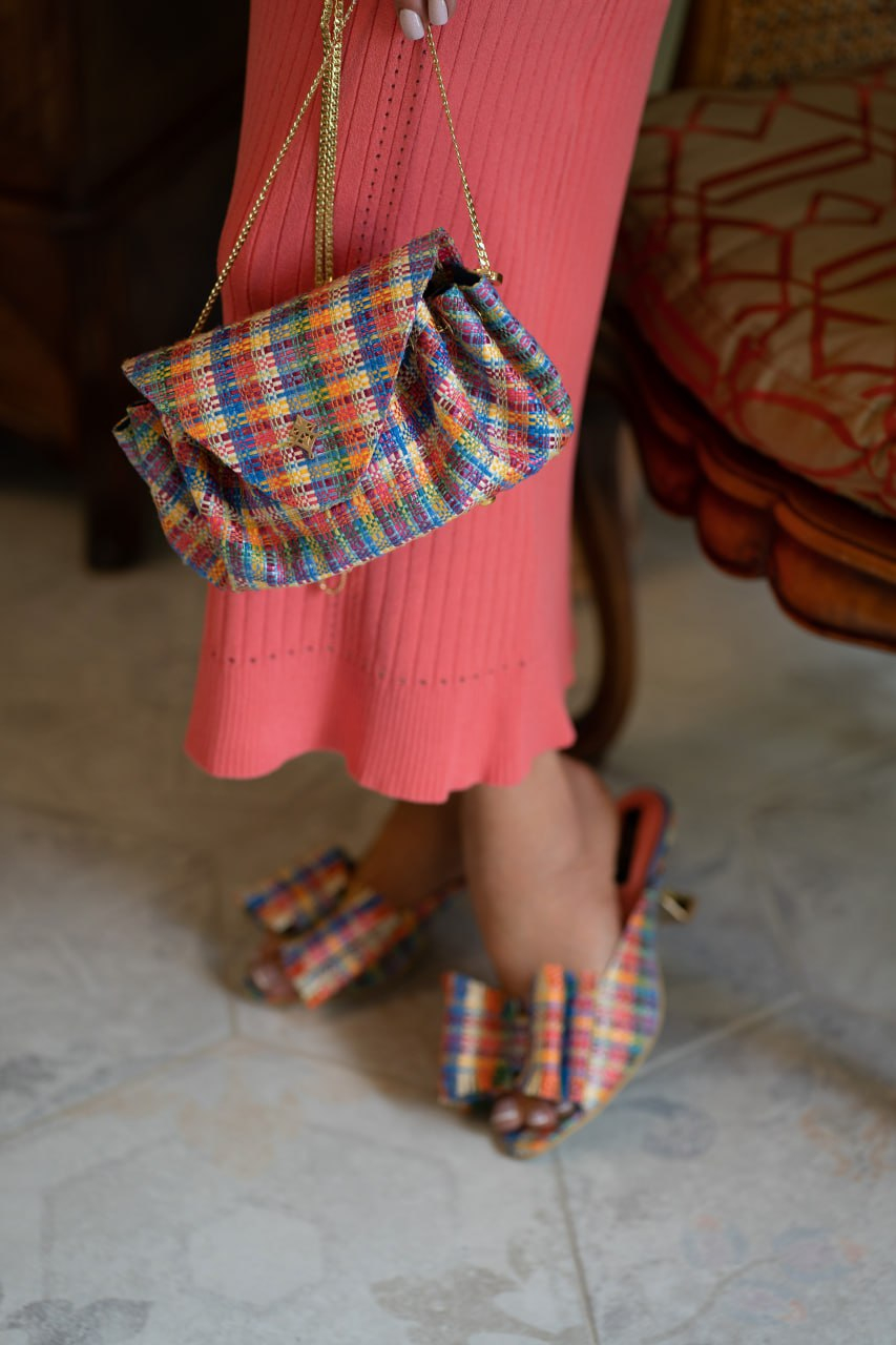 LIA RAFFIA MOSAIC BAG | Фото 3