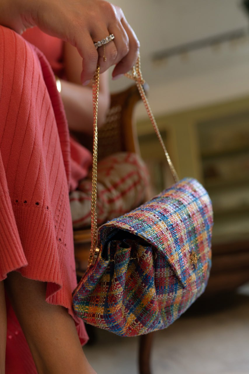 LIA RAFFIA MOSAIC BAG | Фото 4
