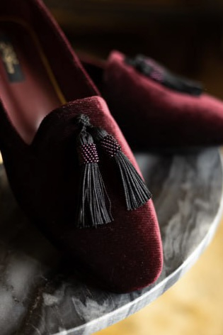 LOAFERS VELVET WINE | Фото 2