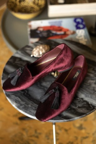 LOAFERS VELVET WINE | Фото 4