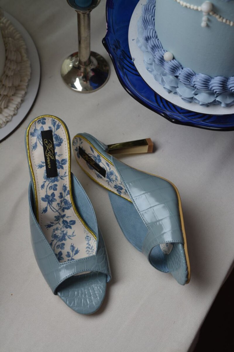 MULES LIDIA BLUE