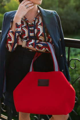 Khmara bag in red color