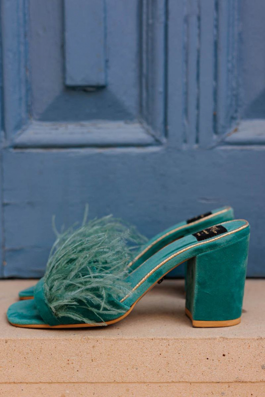 FEATHER in green color  | Фото 5